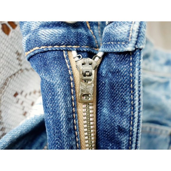 Kapital Japan Stonewash Denim Floral Bird Embroidered Jeans 28 est 25 - Picture 5 of 15